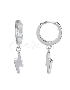 PENDIENTES DE ARO VIDAL&VIDAL ARTICULADO RAYO LISO P3337A