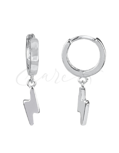 PENDIENTES DE ARO VIDAL&VIDAL ARTICULADO RAYO LISO P3337A