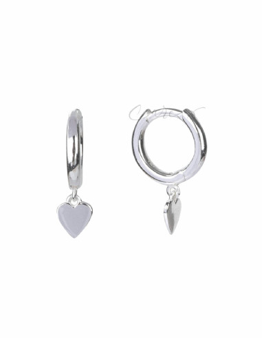 PENDIENTES DE ARO VIDAL&VIDAL ARTICULADO CORAZÓN P3525