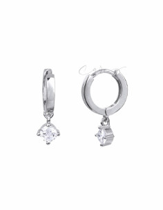 PENDIENTES DE ARO VIDAL&VIDAL ARTICULADO CIRCONITA 3mm X16437