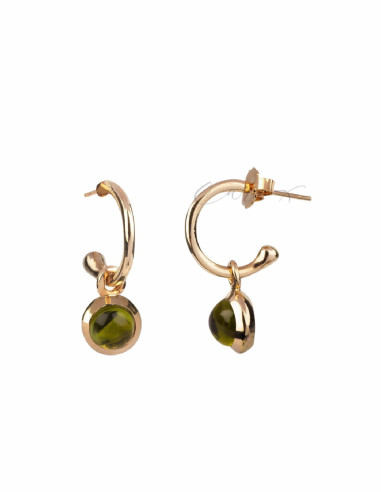 PENDIENTES DE ARO VIDAL&VIDAL VERDE X46798