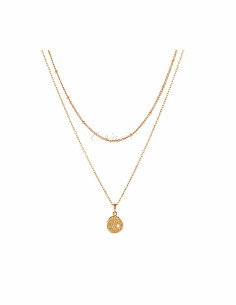 COLLAR VIDAL&VIDAL COLGANTE DOBLE CIRCONITA X4715041