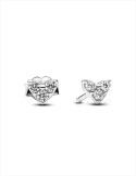 PENDIENTES DE BOTÓN PANDORA CORAZÓN Y TRIPLE GEMA 293003C01