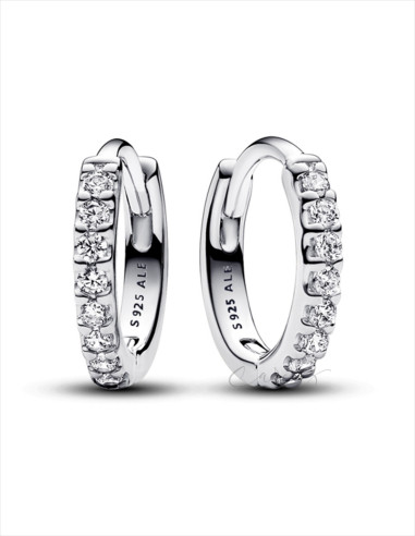 PENDIENTES DE ARO PANDORA ABRAZO BRILLANTE 293015C01
