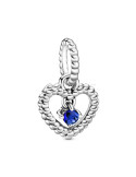 CHARM COLGANTE PANDORA CORAZÓN BISELADO AZUL MAR 798854C12
