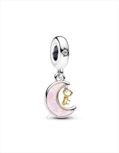 CHARM COLGANTE PANDORA LUNA Y LLAVE EN DOS TONOS 762985C01
