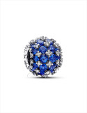 CHARM PANDORA AZUL REDONDO BRILLANTE EN PAVÉ 792630C02