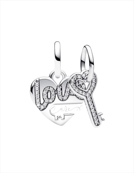 CHARM COLGANTE PANDORA DIVISIBLE CORAZÓN Y LLAVE 793081C01