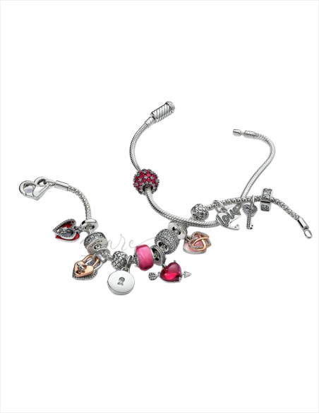 CHARM COLGANTE PANDORA DIVISIBLE CORAZÓN Y LLAVE 793081C01