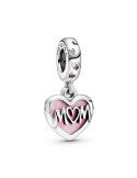 CHARM COLGANTE PANDORA CORAZÓN MOM 798887C01