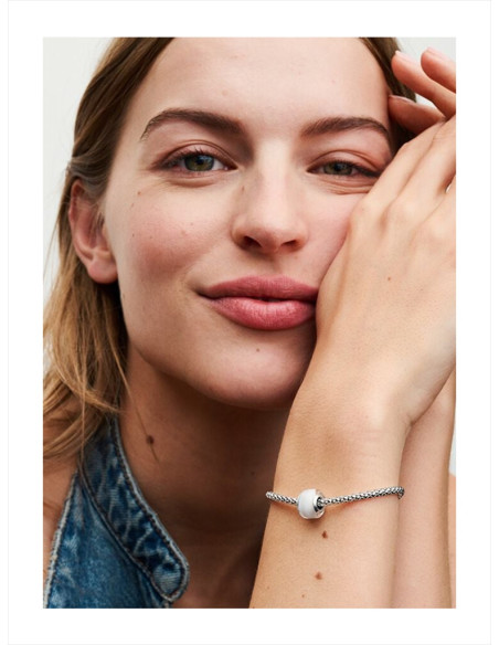 CHARM MINI PANDORA CRISTAL DE MURANO BLANCO 793118C00