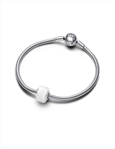 CHARM MINI PANDORA CRISTAL DE MURANO BLANCO 793118C00
