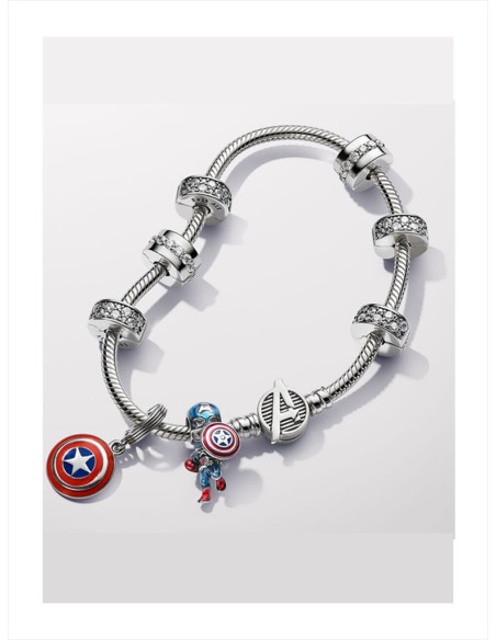 CHARM PANDORA CAPITÁN AMÉRICA DE LOS VENGADORES DE MARVEL 793129C01