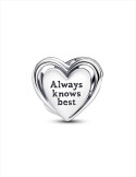 CHARM PANDORA FILIGRANA CORAZÓN Y MADRE 793233C01