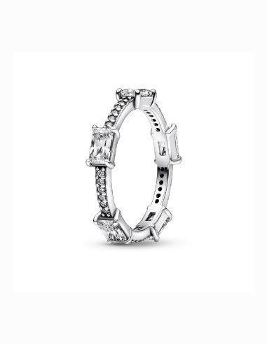 ANILLO PANDORA BARRAS RECTANGULARES BRILLANTES EN PAVÉ 192397C01