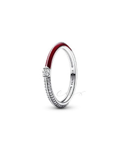 ANILLO PANDORA ME DUAL ROJO Y PAVÉ 192528C01-52
