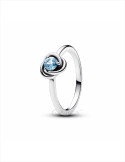 ANILLO PADORA CÍRCULO ETERNITY AZUL AGUAMARINA 192993C01-50