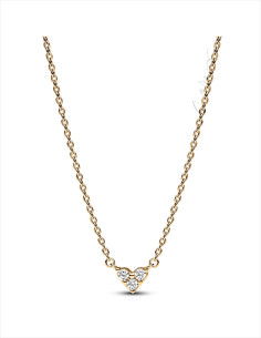 COLLAR PANDORA SHINE CORAZÓN TRIPLE GEMA 363014C01-45