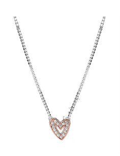COLLAR PANDORA CORAZÓN A MANO ALZADA 380089C01-45