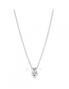 COLLAR PANDORA DOBLE CORAZÓN BRILLANTE 391229C01-45