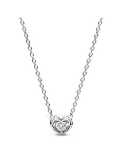 COLLAR PANDORA CORAZÓN RADIANTE Y GEMA FLOTANTE 392494C01-45