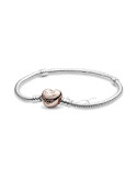 PULSERA PANDORA MOMENTS CON CIERRE CORAZÓN ROSE 580719-19