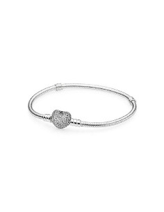 PULSERA PANDORA CON CIERRE DE CORAZÓN EN PAVÉ 590727CZ-16