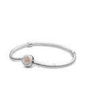 PULSERA PANDORA MOMENTS PLATA Y ORO CON CIRCONITAS 590741CZ-17