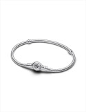 PULSERA PANDORA MOMENTS CON CIERRA ROSA FLORECIENDO 593211C00
