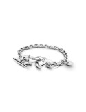 PULSERA PANDORA EN PLATA DE LEY CORAZONES ANUDADOS 598100-16