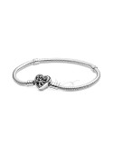 PULSERA PANDORA CON CIERRE DE CORAZÓN FAMILIAR 598827C01-18