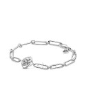 PULSERA PANDORA DE ESLABONES PÉTALOS DE ROSA 599409C01