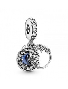 CHARM COLGANTE PANDORA LUNCA CRECIENTE Y ESTRELLAS DE CIELO AZUL NOCTURNO 799216C01