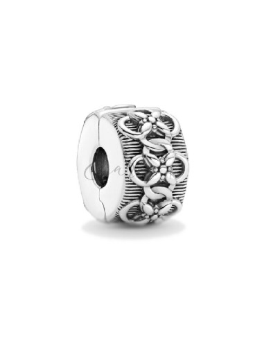 CHARM CLIP PANDORA ESTAMPADO DE FLORES 799316C00