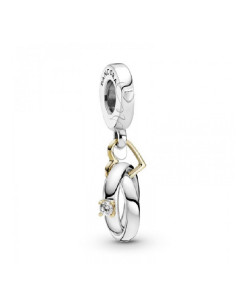 CHARM COLGANTE PANDORA ANILLOS DE BODA EN DOS TONOS 799319C01