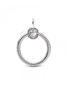 COLGANTE PANDORA MOMENTS O EN PAVÉ ROSA PEQUEÑO 399097C02