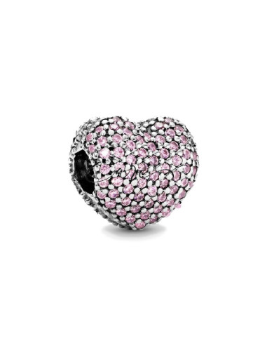 CHARM CLIP PANDORA ABRIR MI CORAZÓN ROSA PAVÉ 791427PCZ