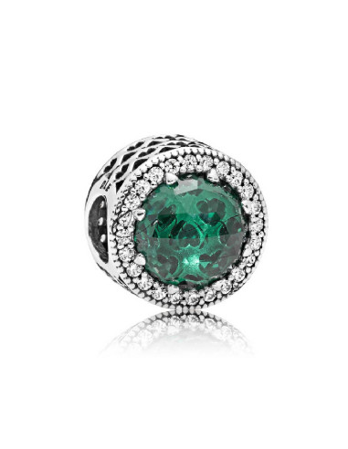 CHARM PANDORA  CORAZONES RADIANTES VERDE 791725NSG