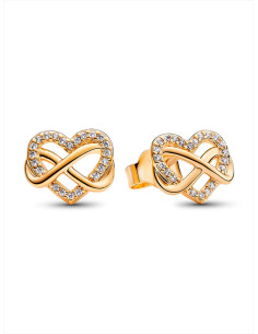 PENDIENETS DE BOTÓN PANDORA CORAZÓN INFINITO BRILLANTE 262667C01