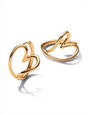 PENDIENTES DE ARO PANDORA CORAZÓN FORMA ORGÁNICA 263807C00