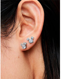 PENDIENTES DE BOTÓN PANDORA MICKEY Y MINNIE MOUSE BRILLANTES DE DISNEY 293219C01