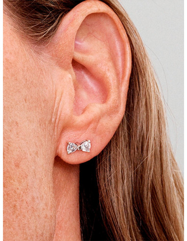 PENDIENTES DE BOTÓN PANDORA LAZO PEQUEÑO BRILLANTE 293542C01