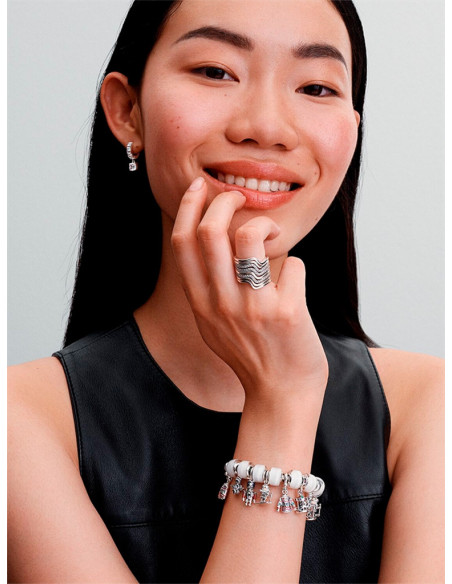 PENDIENTES DE ARO PANDORA COLGANTE EN PAVÉ 293547C01