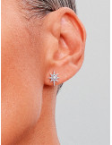 PENDIENTES DE BOTÓN PANDORA  ESTRELLA POLAR BRILANTE 293587C01