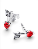 PENDIENTES PANDORA FLECHA Y CORAZÓN CRISTAL DE MURANO 293668C01