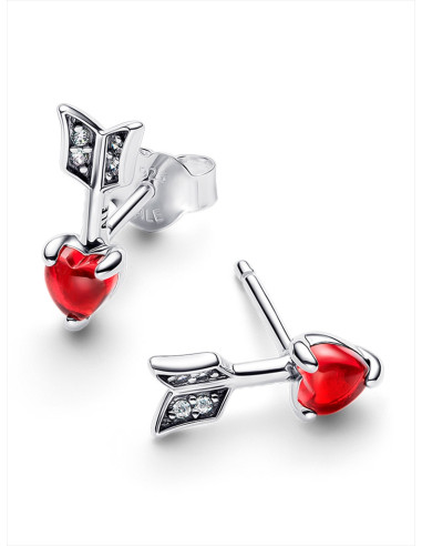 PENDIENTES PANDORA FLECHA Y CORAZÓN CRISTAL DE MURANO 293668C01