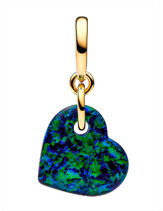 CHARM COLGANTE PANDORA CORAZÓN VERDE OPALESCENTE 763348C01 2