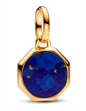 CHARM MINI MEDALLÓN PANDORA ME GRABABLE AZUL 763388C01