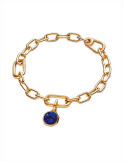 CHARM MINI MEDALLÓN PANDORA ME GRABABLE AZUL 763388C01