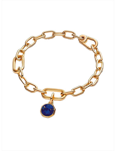CHARM MINI MEDALLÓN PANDORA ME GRABABLE AZUL 763388C01